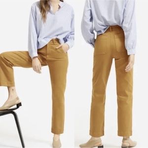 Madewell High Rise Classic Straight Pants In Bronzed Lichen
